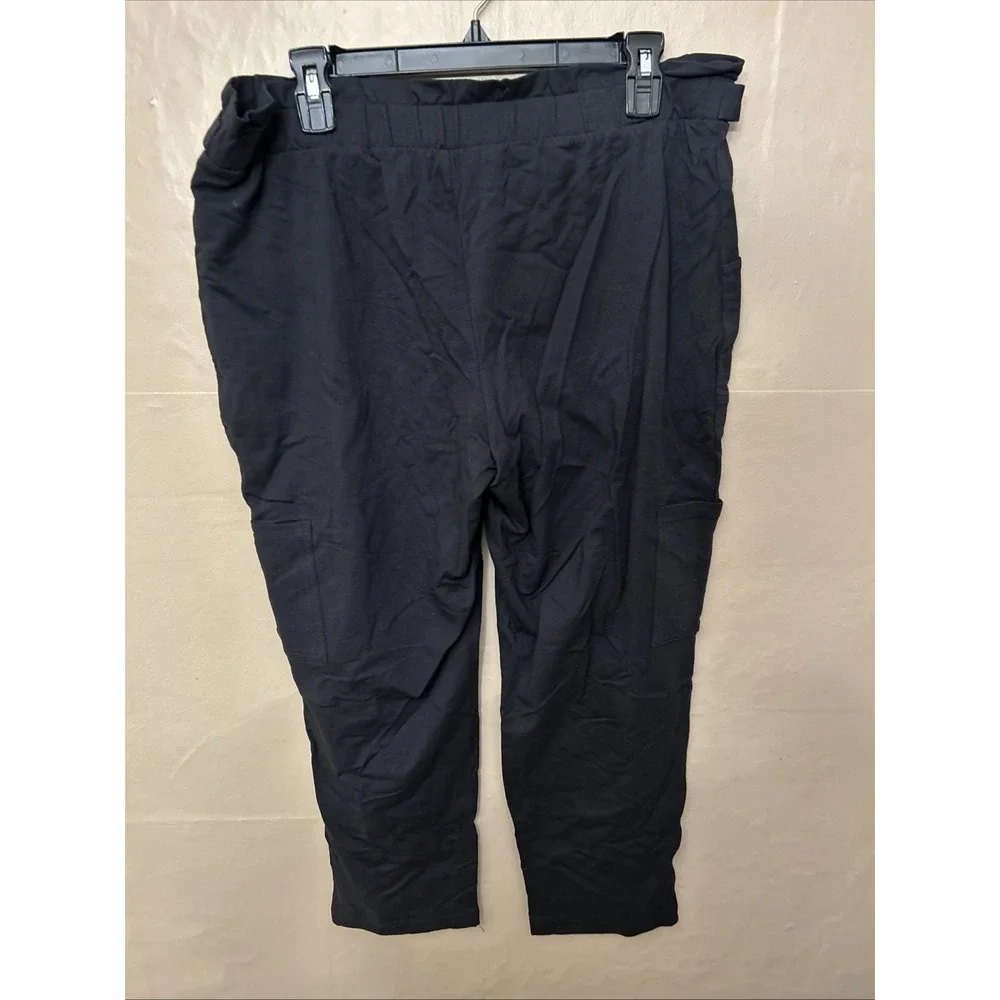 Anybody Medium Petite‎ Black Knit Paper bag Waist Pants